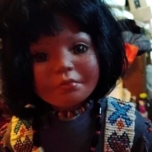 Vintage native American doll
